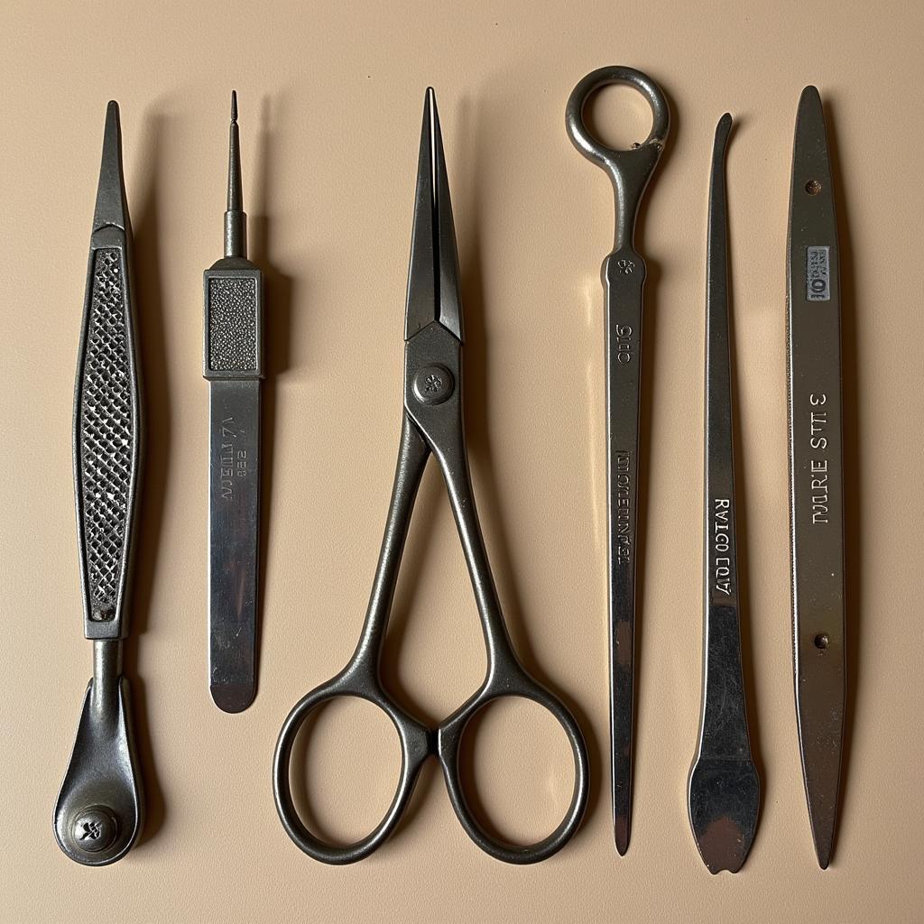 Victorian Era Manicure Set: Tools of the Trade