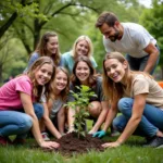 Volunteering: Planting Trees Together