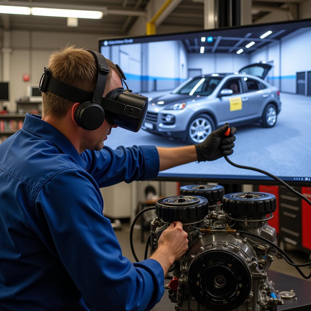 VR Car Mechanic Training