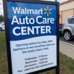 Walmart Auto Care Center Hours Sign