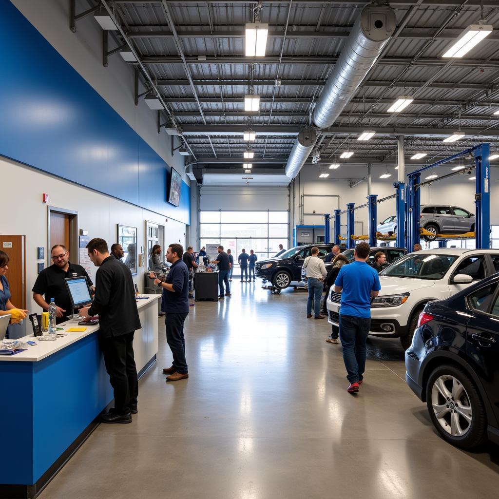 Walmart Auto Center Interior