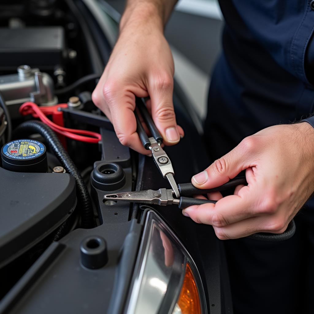 Auto Electrician Repairing Wiring in Wolverhampton