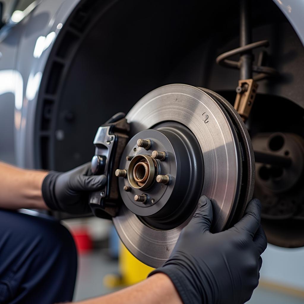 Brake Inspection during 20,000 Mile Service