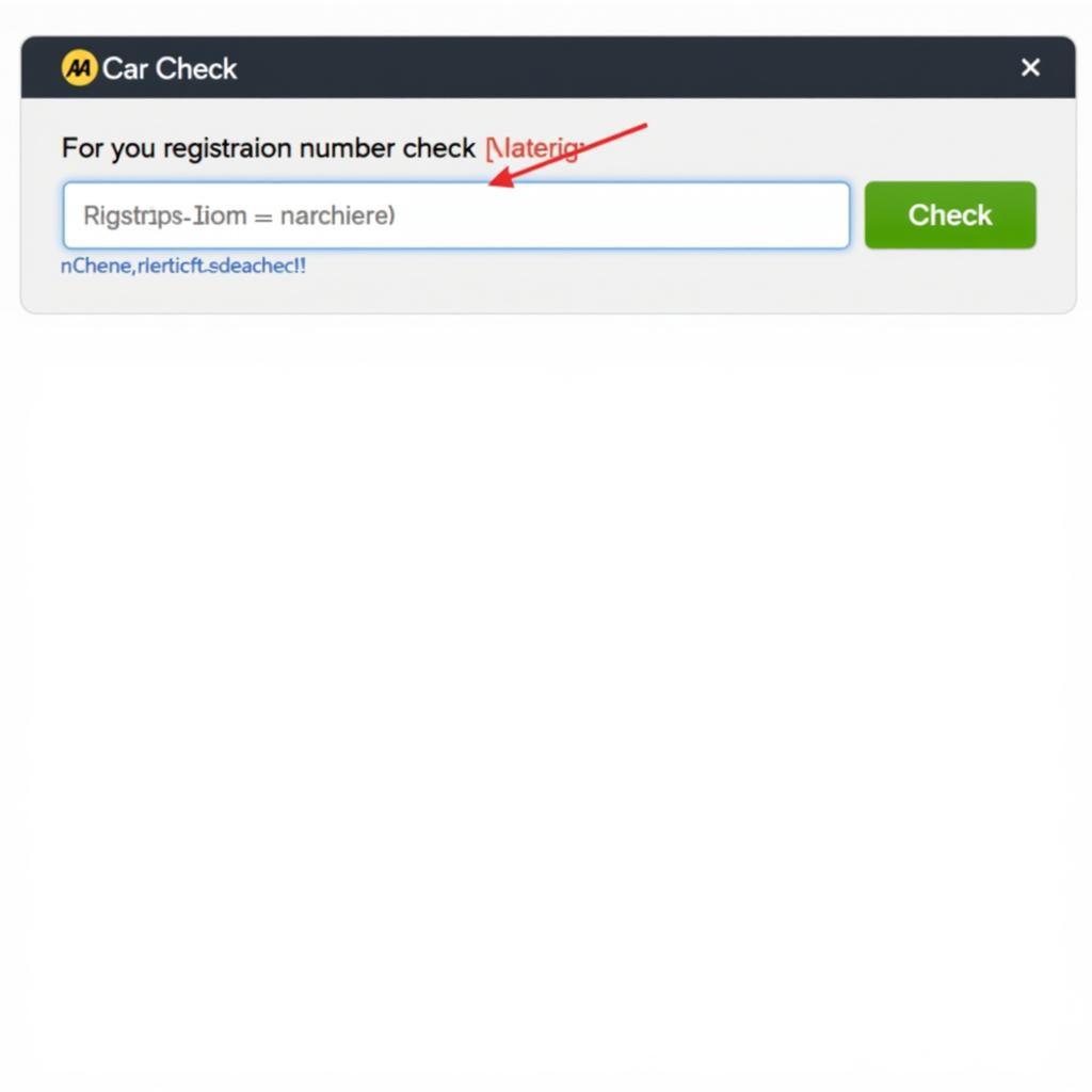 AA Car Check Service Website Screenshot