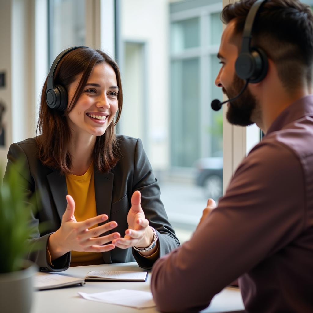 A Customer Interacting with AA Car Insurance Customer Support