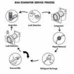 A/C Evaporator Service Process