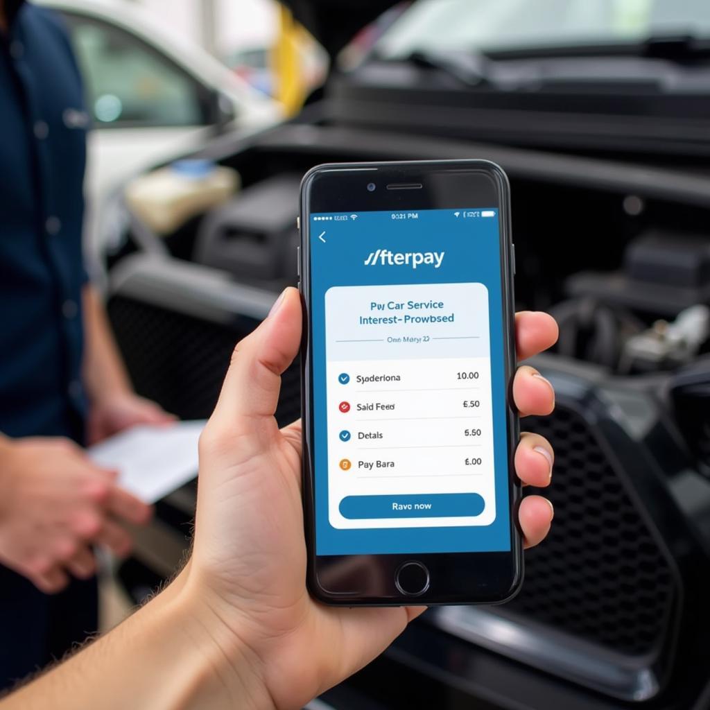 Afterpay Car Service Payment Process