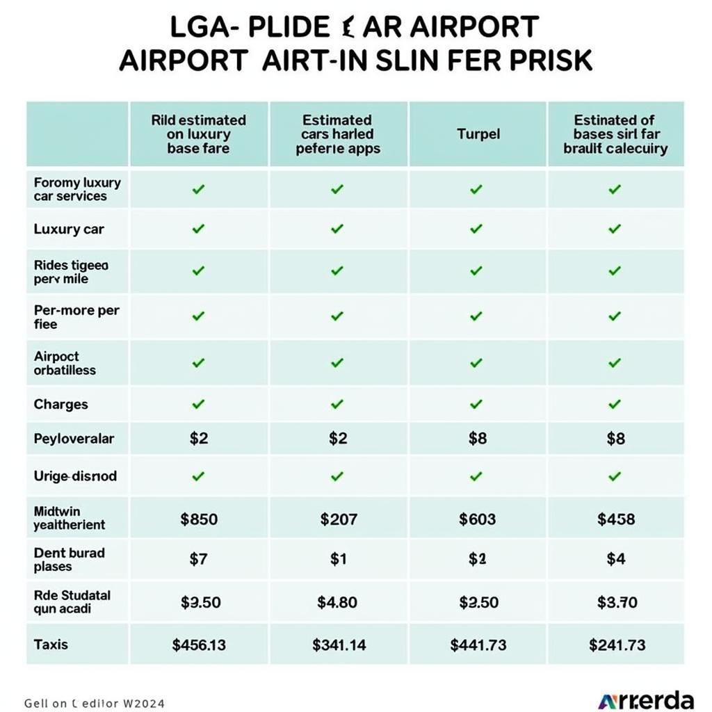 Airport Car Service LGA NYC Pricing Comparison