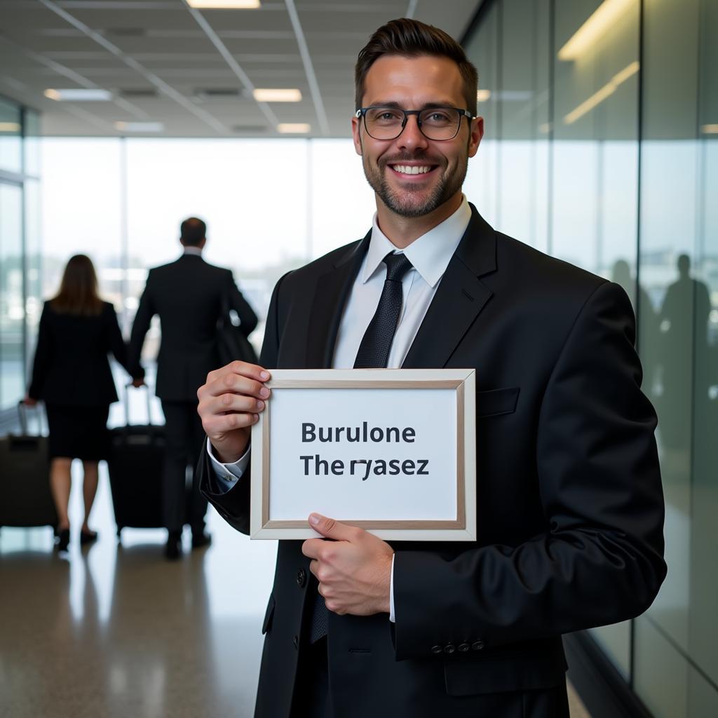 Airport private car service meet and greet at the arrival gate