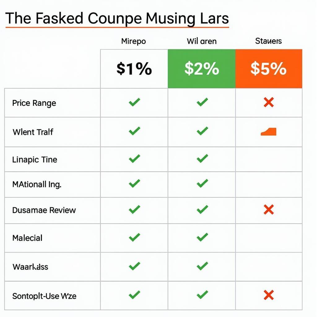 Albuquerque Car Service Comparison Chart