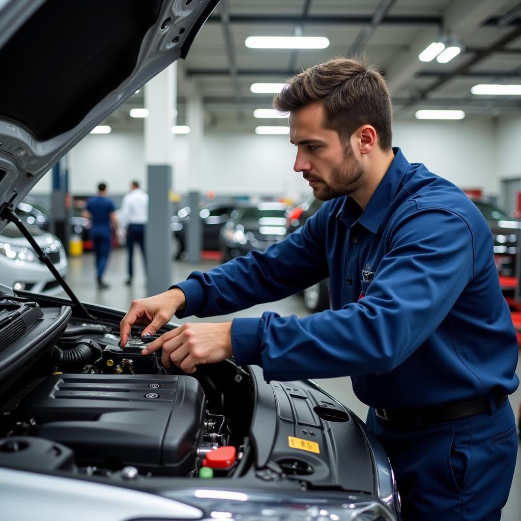 Experienced Technician Working on a Variety of Car Models