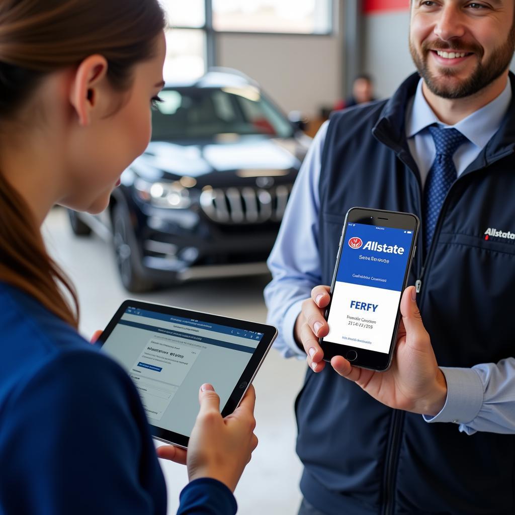 Redeeming an Allstate Car Service Coupon at a Repair Shop