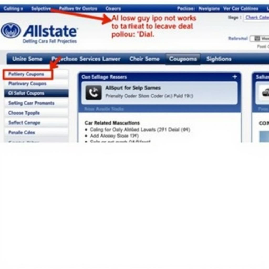 Finding Allstate Car Service Coupons on the Official Website