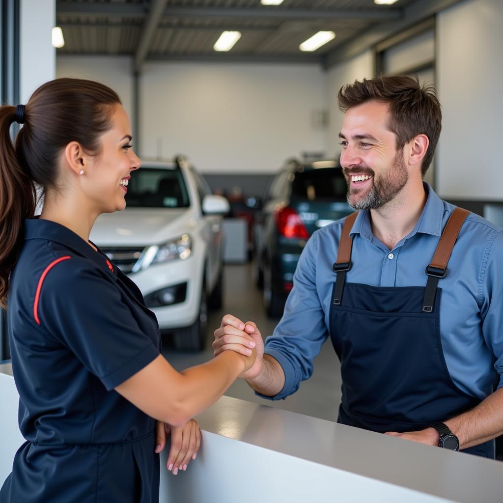 Happy Customer at Alniwck Garage Car Service