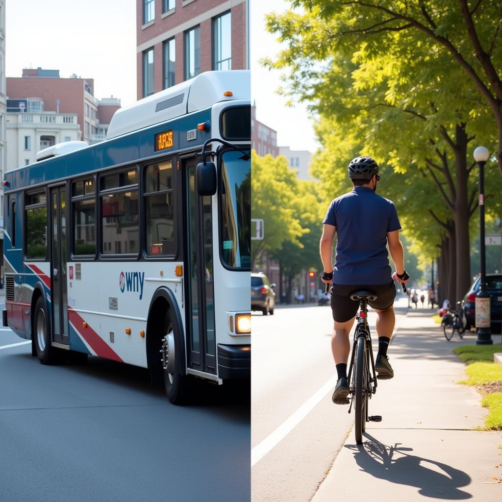 Alternative Transportation Options - Bus and Bike