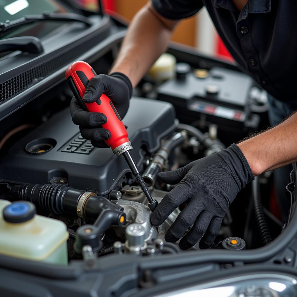 Alto Car Engine Inspection