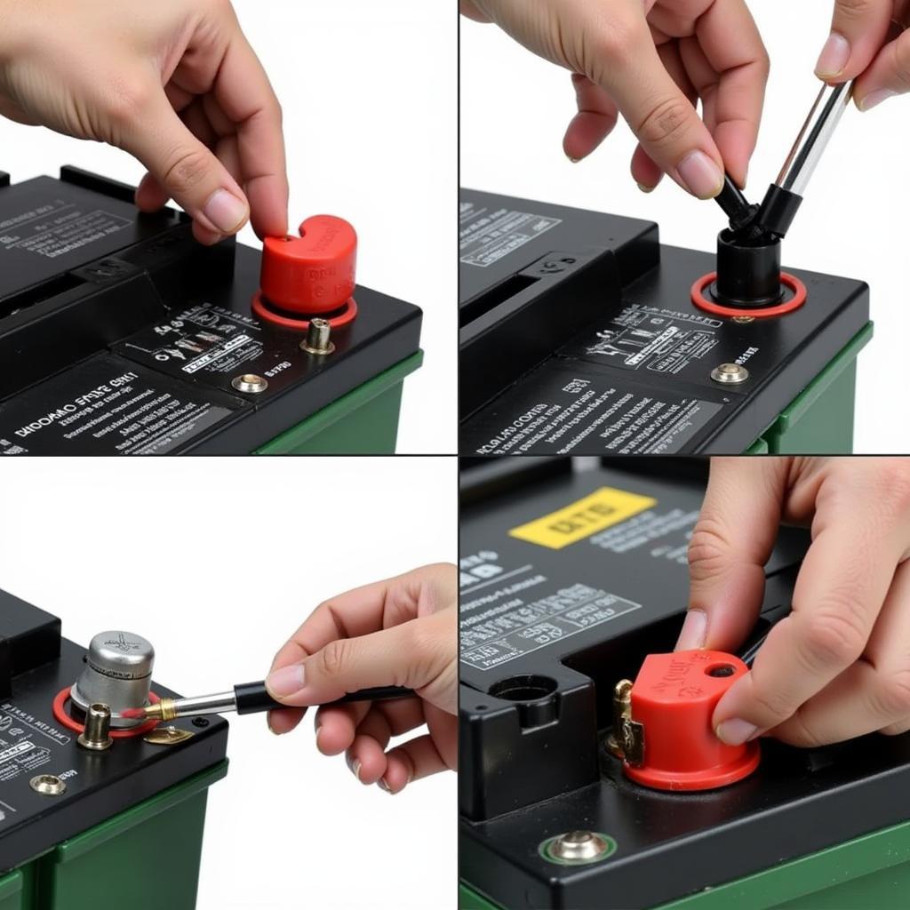 Applying Dielectric Grease to Battery Terminals