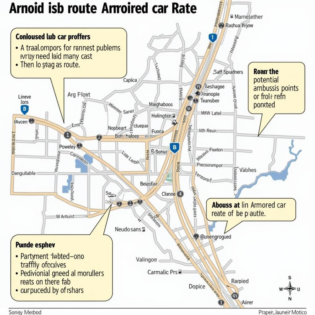 Armored Car Route Planning