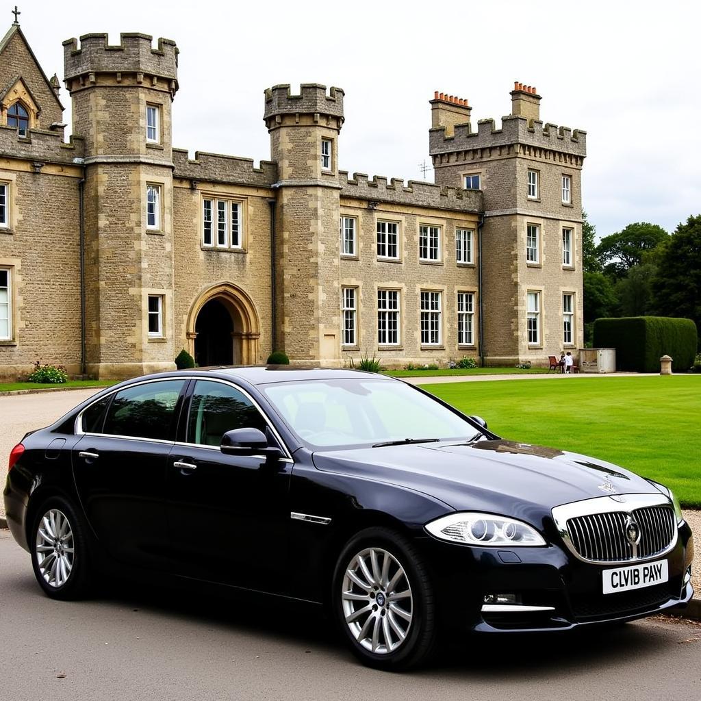 Private Hire Car Service parked near Arundel Castle