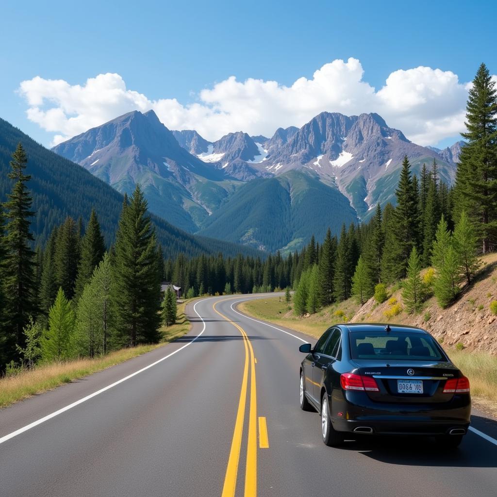 Aspen to Denver Car Service Mountain Scenery