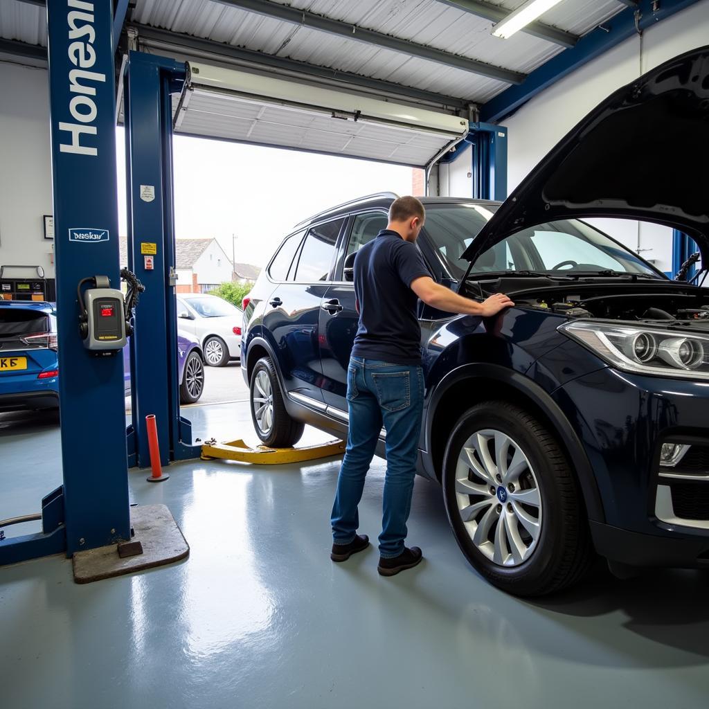 Modern Car Service Garage in Penzance