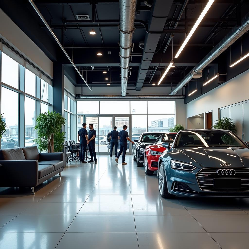 Modern Audi Car Service Center in Singapore