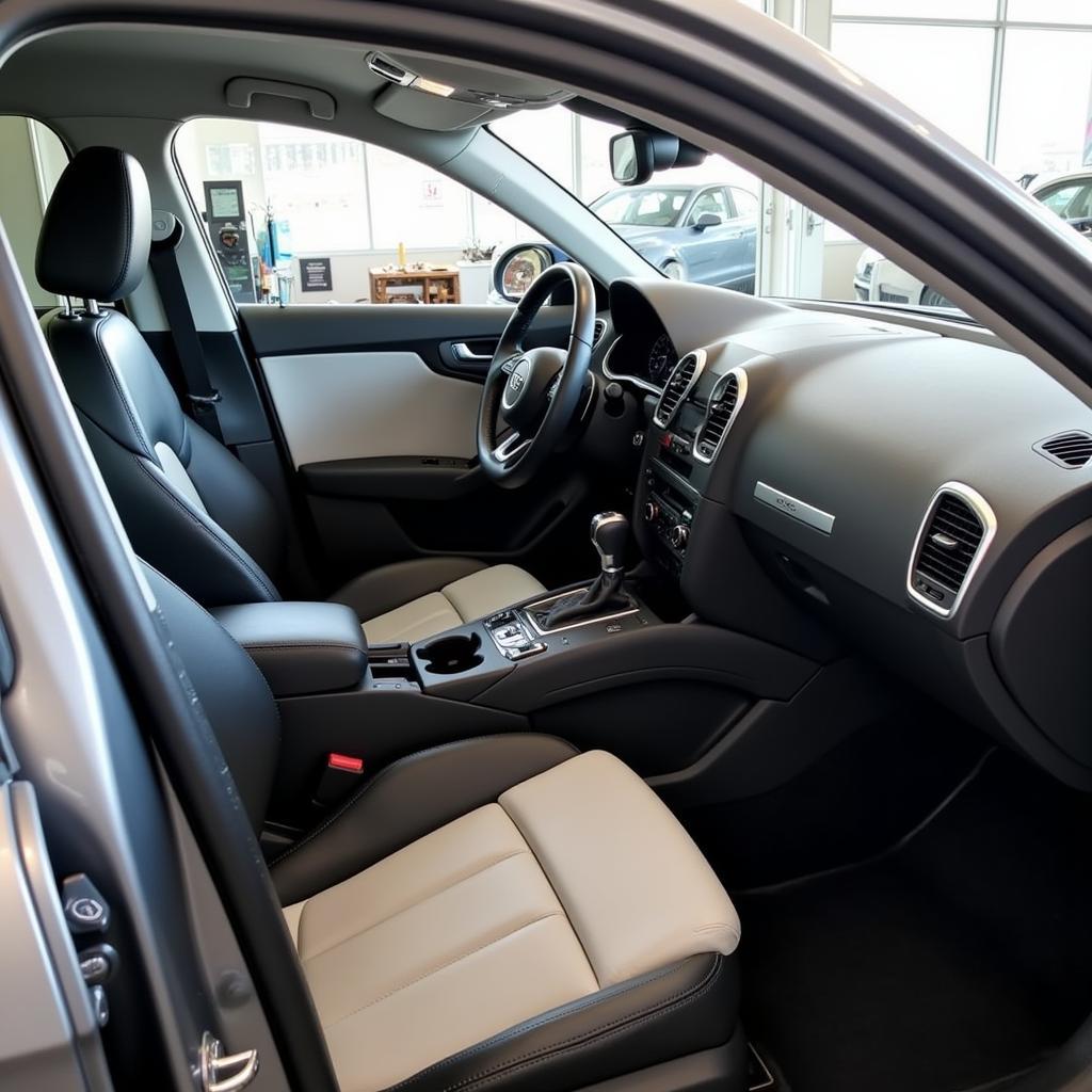 Clean and Well-Maintained Interior of an Audi after Service in Newtownards