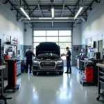 Audi Dealership Service Bay