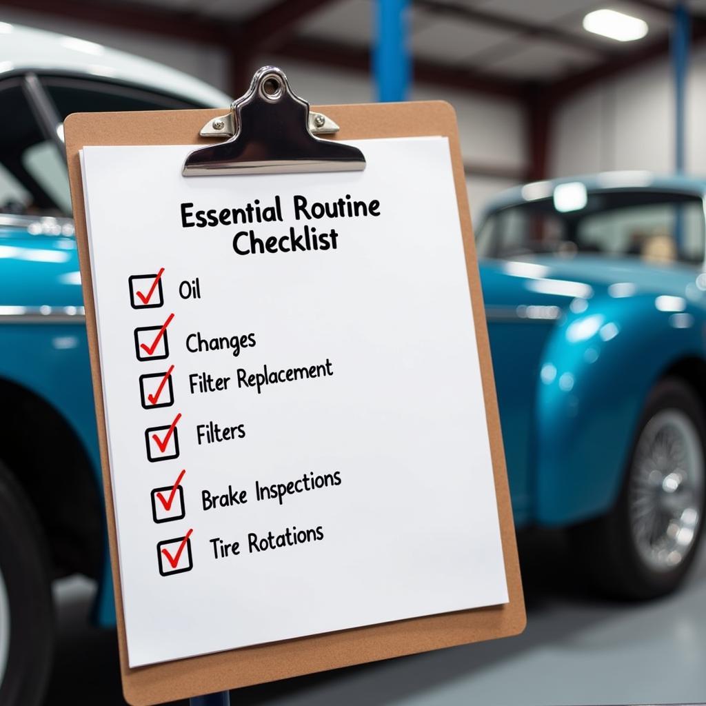 Aurelia Car Routine Maintenance Checklist in Casal Lumbroso