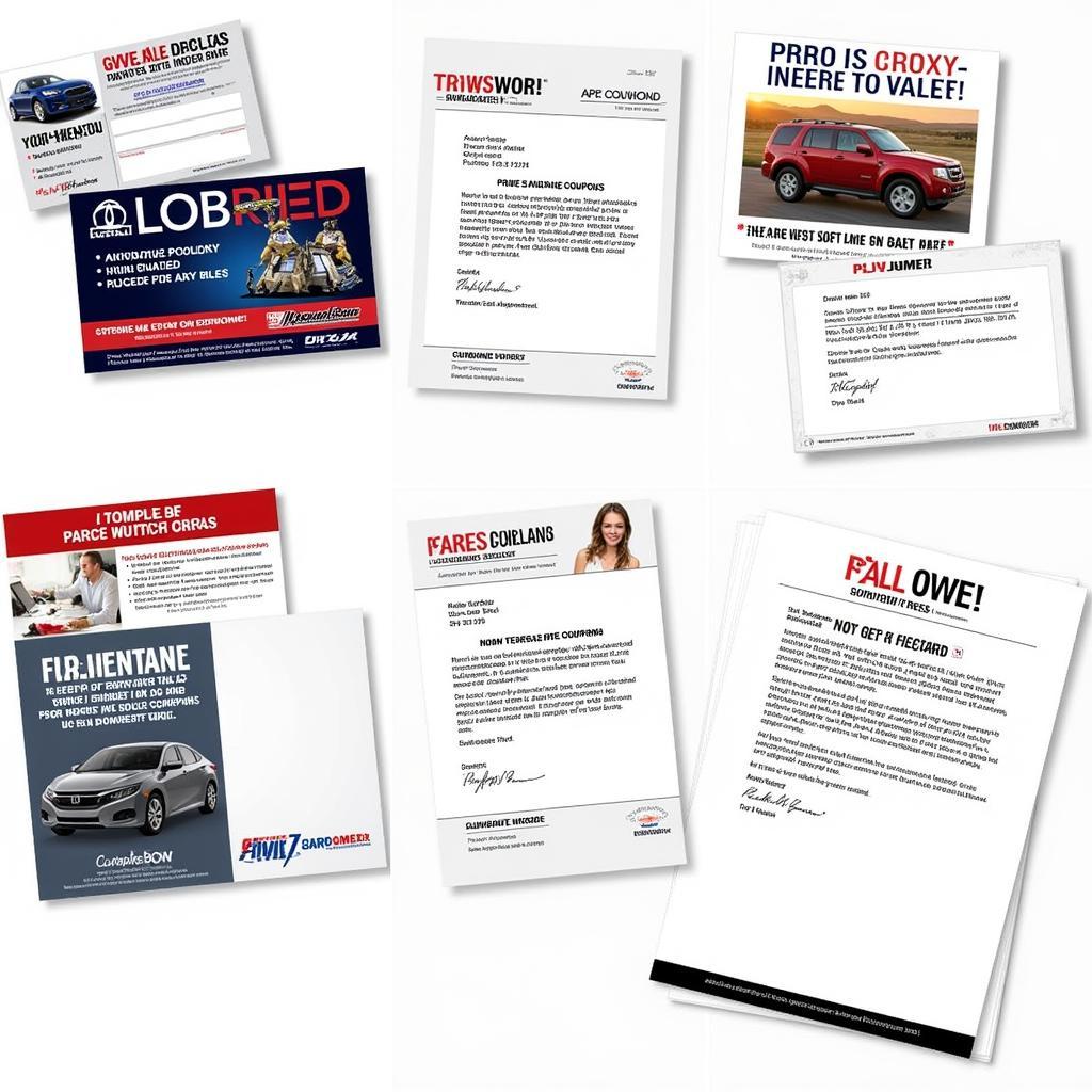 Automotive Direct Mail Examples for Car Service Marketing