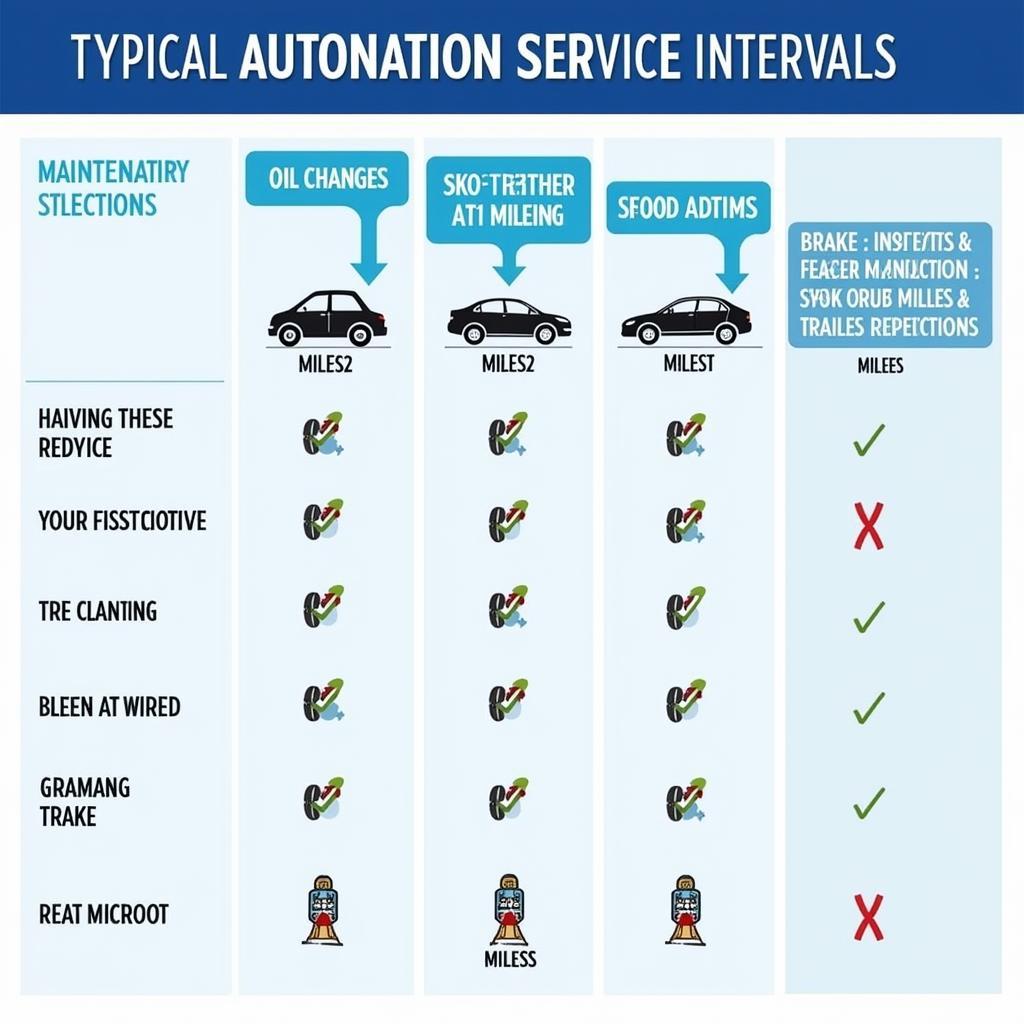 Autonation Service Intervals Chart