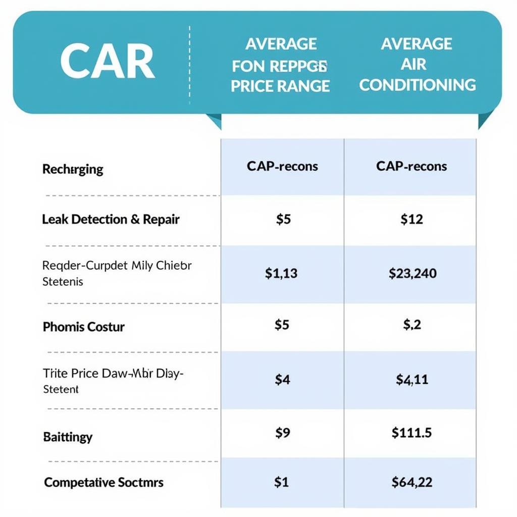 Average Car Air Conditioning Service Costs