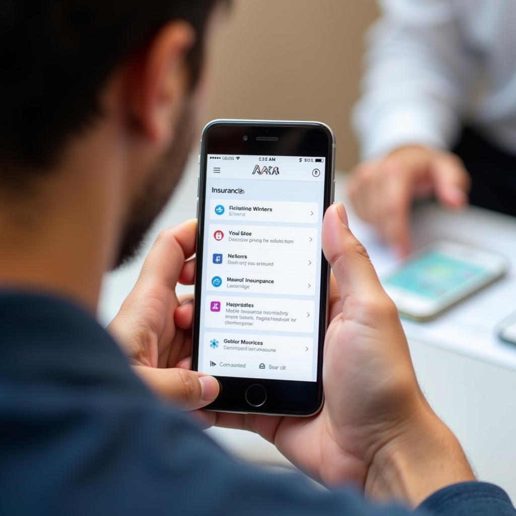 Using the AXA Car Insurance Mobile App