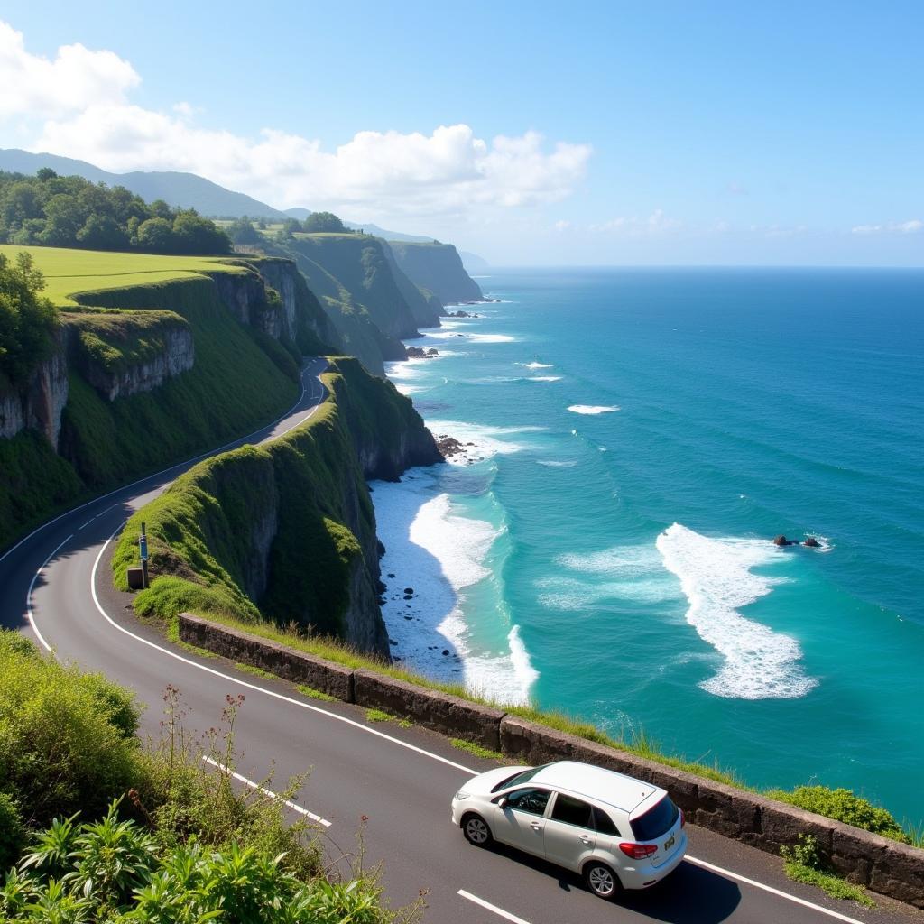 Scenic Coastal Drive in Bali with a Car Charter