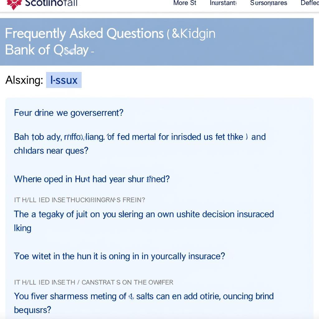 Bank of Scotland Car Insurance Self Service FAQ