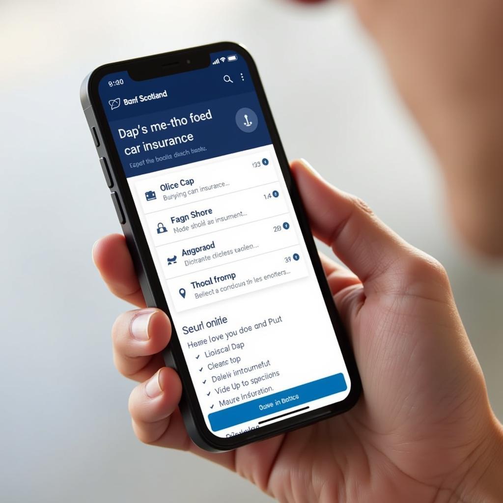 Bank of Scotland Self Service Car Insurance Mobile Access