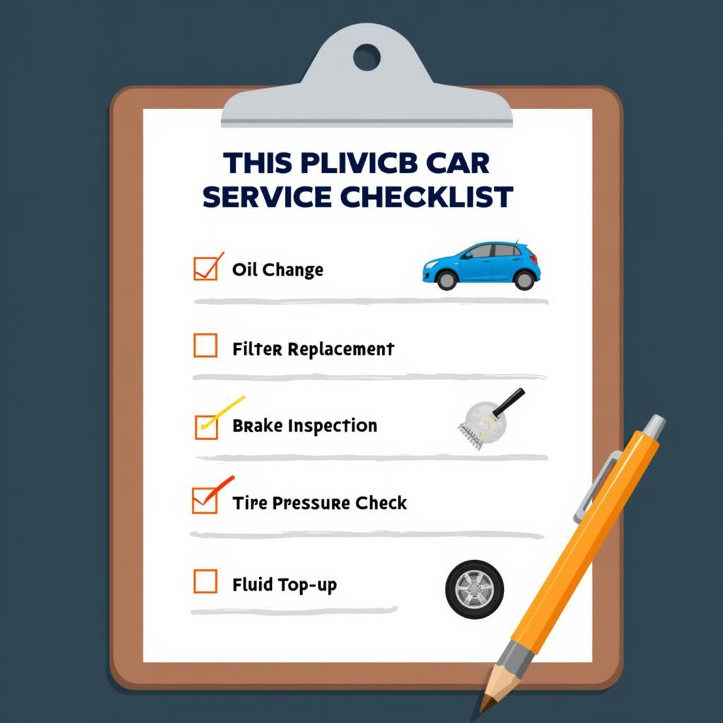 Basic Car Service Checklist