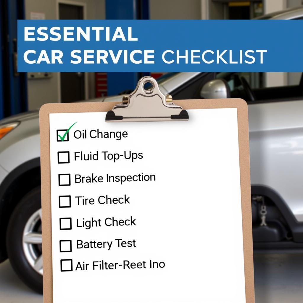 Basic Car Service Checklist