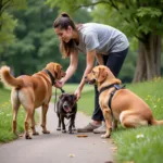 Dog walking and feeding as part of basic pet care services