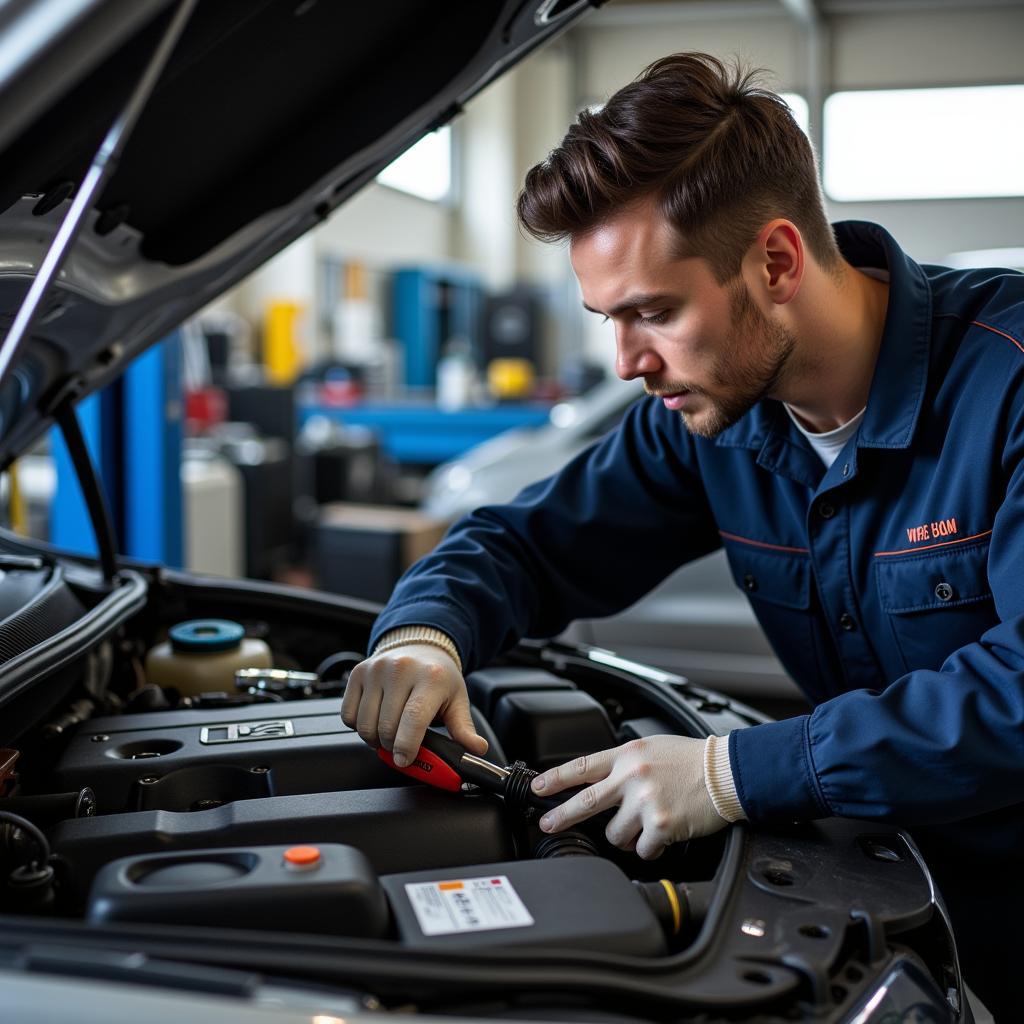 Basingstoke Mechanic Performing Car Service