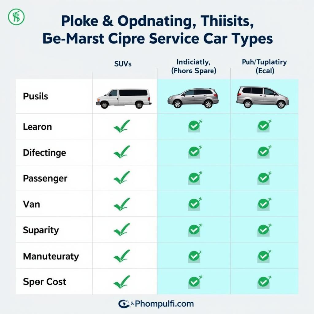 Comparing Different Service Car Types