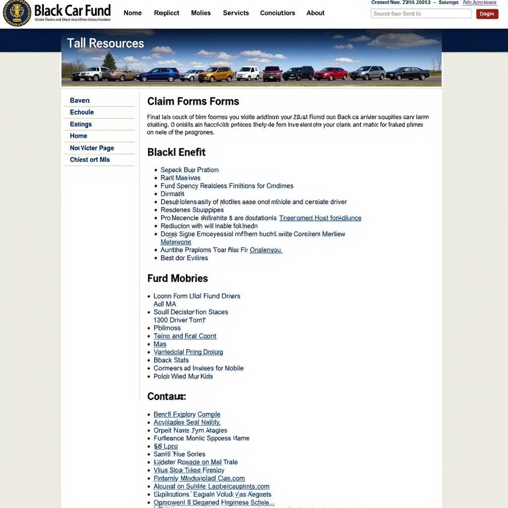 Black Car Fund Website Resources