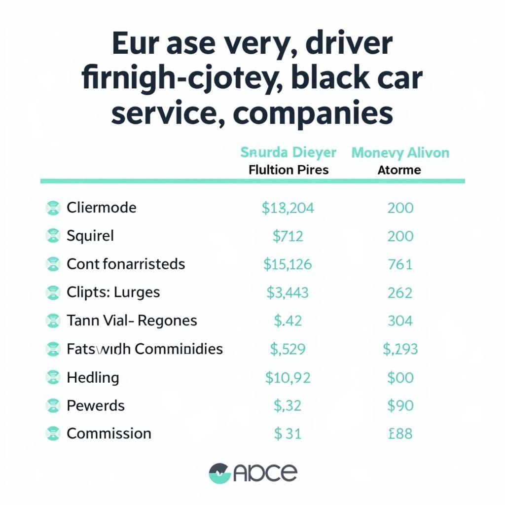 Black Car Service Driver Earnings Comparison