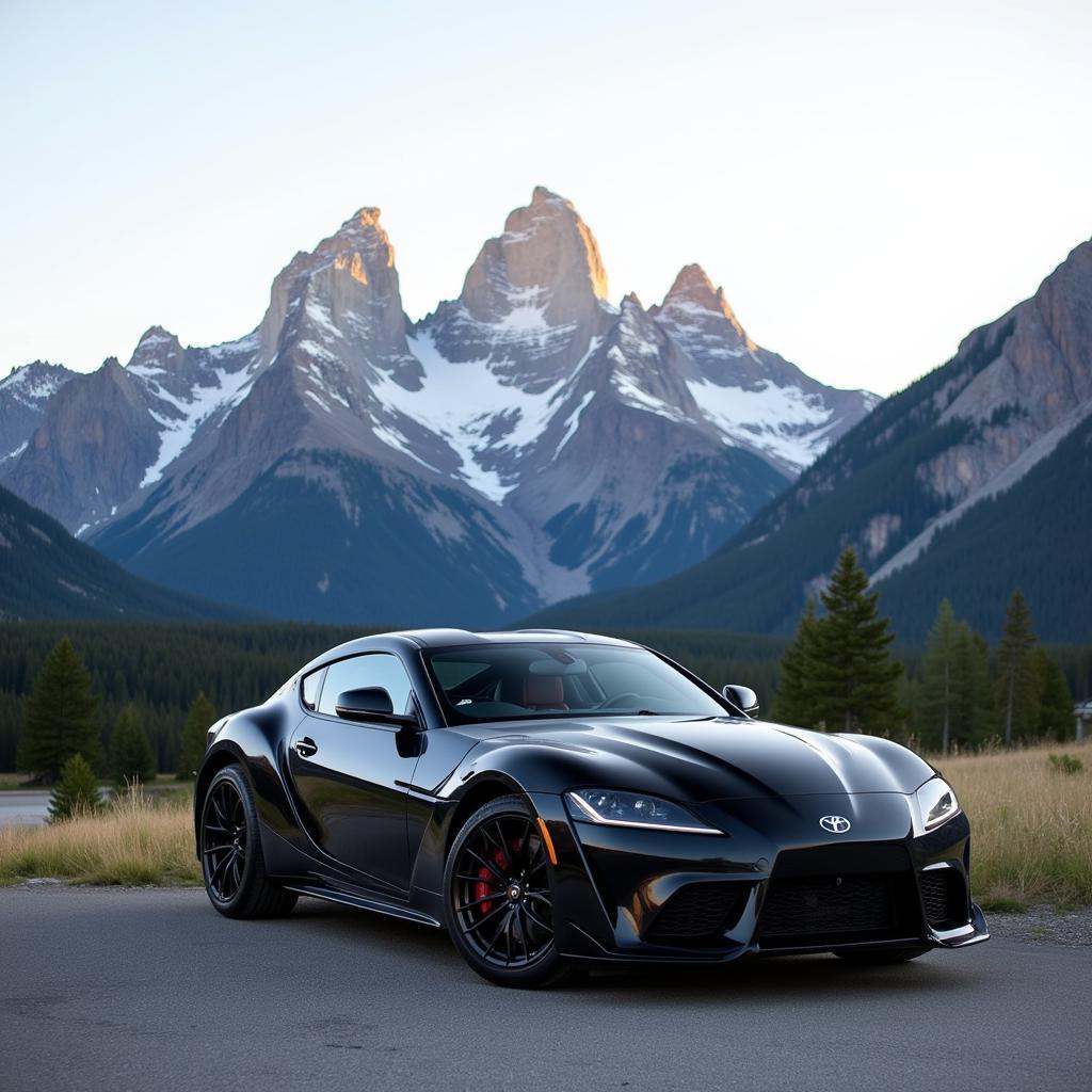 Black Car Service in Jackson Hole with Mountain View