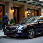 Black car service offering luxury travel experience