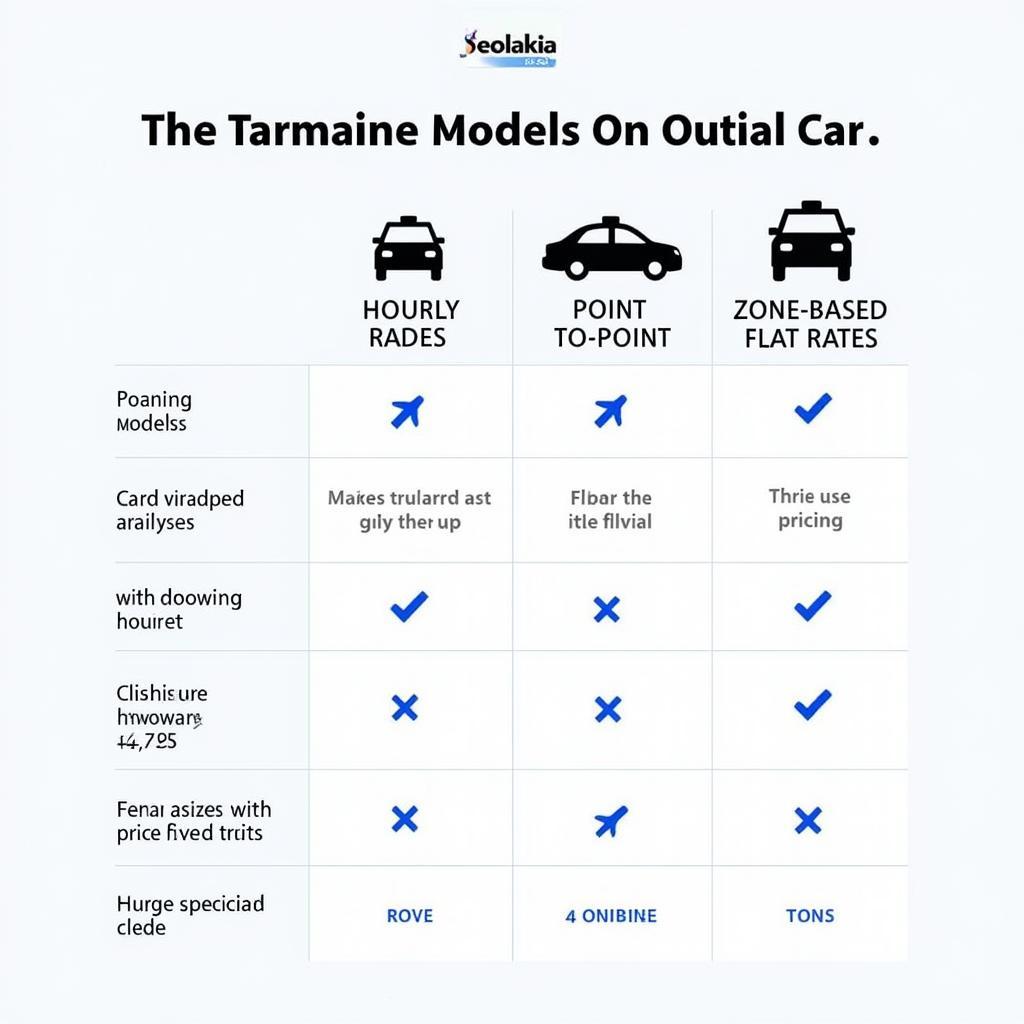 Different Black Car Service Pricing Models