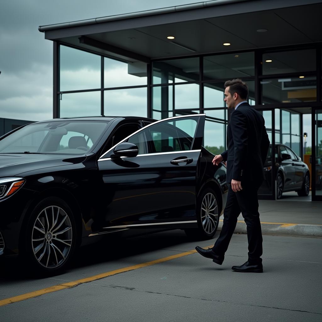 Black Executive Car Service Airport Pickup