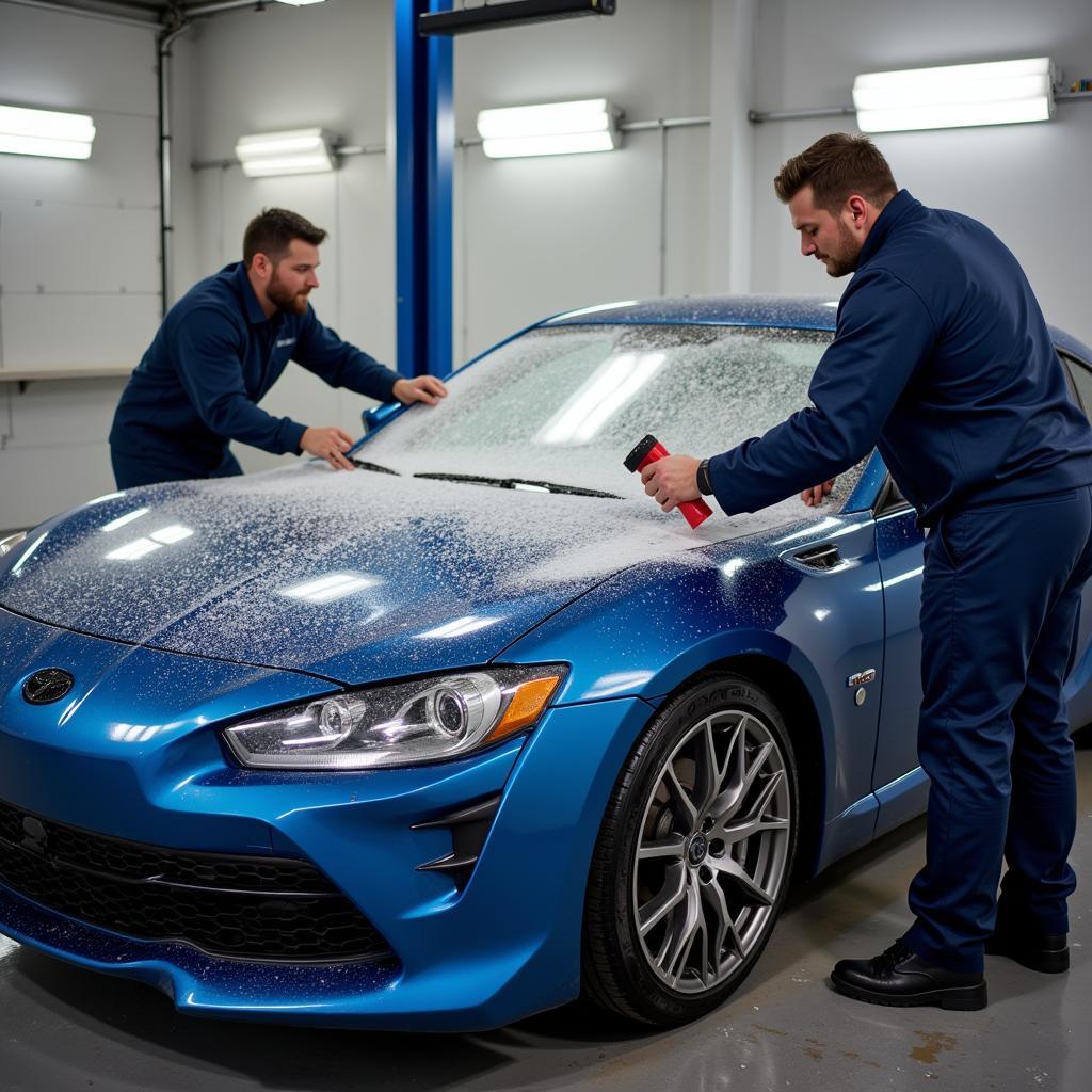 Blackline Car Service Detailing Process