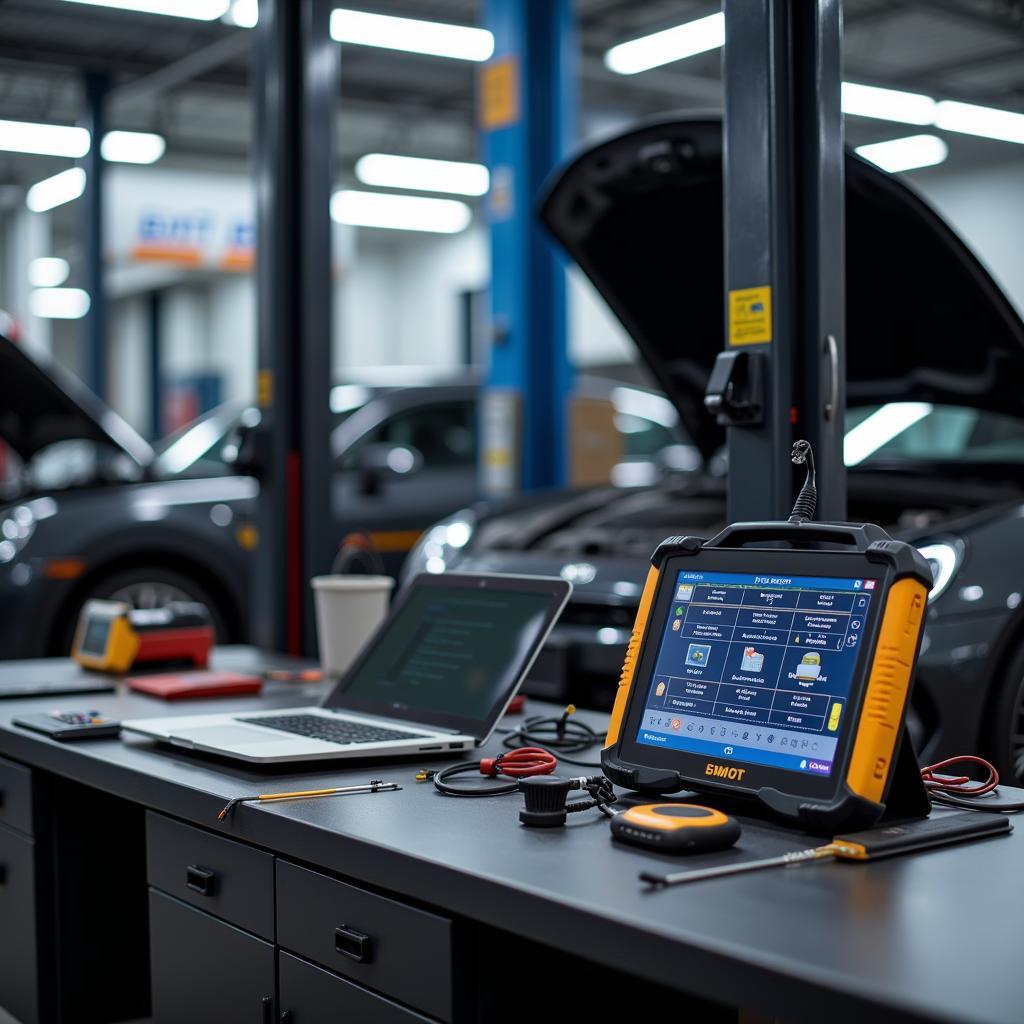 Modern diagnostic tools used in BMT car service