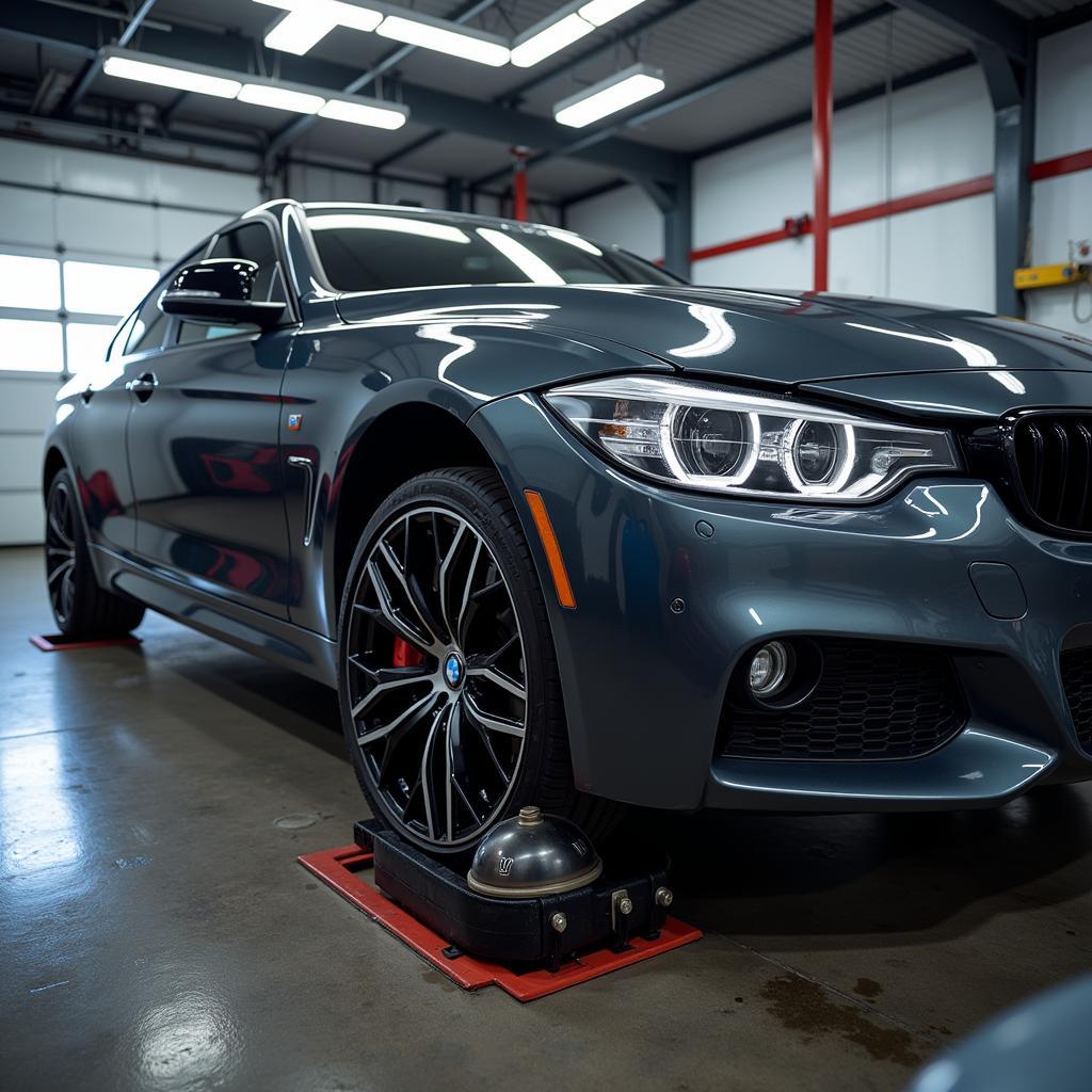 BMW Car Undergoing Routine Maintenance